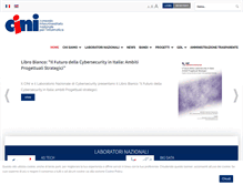 Tablet Screenshot of consorzio-cini.it